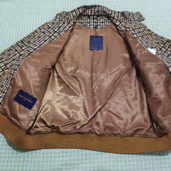 Louis Vuitton Embroidered Check Brown Jacket - Picture 6 of 12